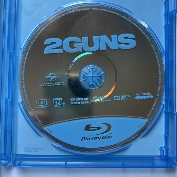 2 Guns Blu Ray Movie Denzel Washington and Mark Wahlberg Action Adventure - Picture 4 of 6